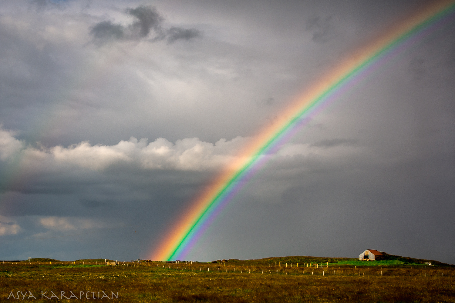 A rainbow in Iceland