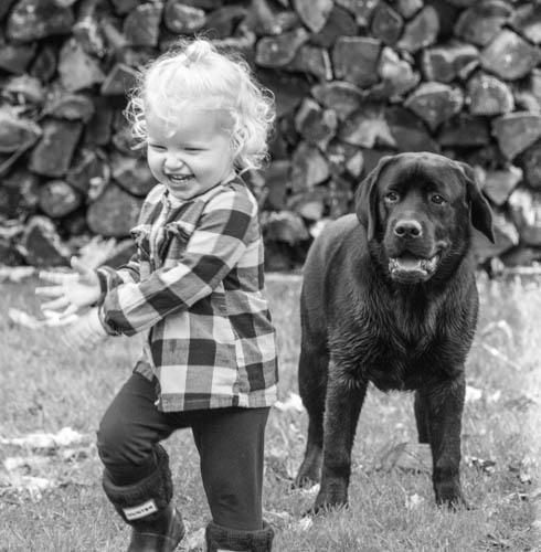 Girl & Dog