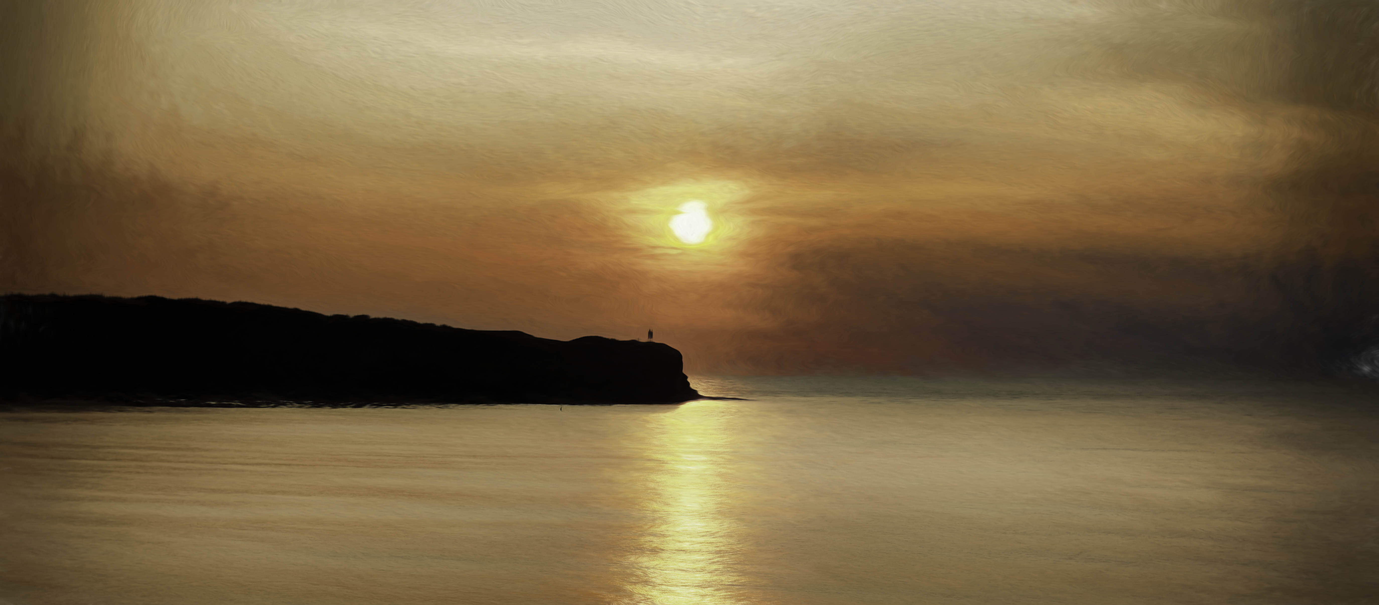 Newfoundland Sunset #2 Painterly Trout River