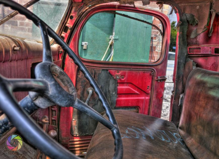 Inside Old Car